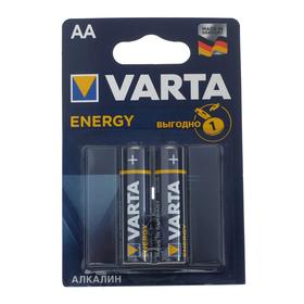 Батарейка алкалиновая Varta Energy, AA, LR6-2BL, 1.5В, блистер, 2 шт. 5217299