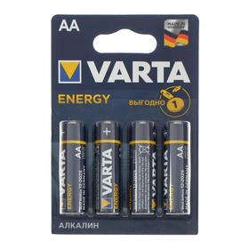 {{photo.Alt || photo.Description || 'Батарейка алкалиновая Varta Energy, AA, LR6-4BL, 1.5В, блистер, 4 шт.'}}