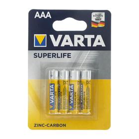 {{photo.Alt || photo.Description || 'Батарейка солевая Varta SuperLife, AAA, R03-4BL, 1.5В, блистер, 4 шт.'}}