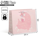 Пакет подарочный «Lama», 27 х 23 х 11,5 см - фото 108249703