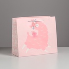 Пакет подарочный «Lama», 27 х 23 х 11,5 см - фото 108249704