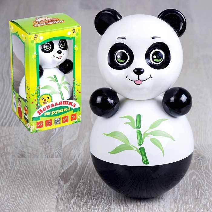 Неваляшка «Панда» в художественной упаковке, МИКС - фото 4397367