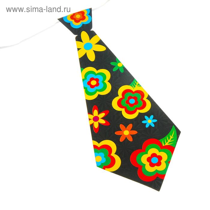 Карнавальный галстук «Цветы», набор 6 шт., виды МИКС | vlarni-land