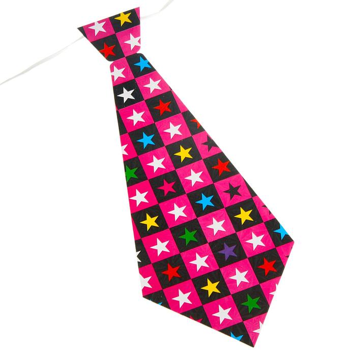 Карнавальный галстук «Звёзды», набор 6 шт., виды МИКС - фото 798686512