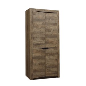 Шкаф для одежды «Лючия» 33.03, 2 двери, 1078 × 580 × 2300 мм, цвет кейптаун / венге