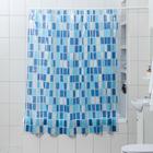 Shower curtain "Mosaic blue", 180х180 see PVC