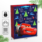 Пакет ламинат вертикальный "С Новым годом!", 31х40х11 см, Тачки 4997228