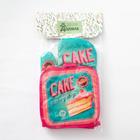 Кухонный набор «Доляна» Cake, прихватка 17х17 см, рукавица 26х16 см - фото 799993014