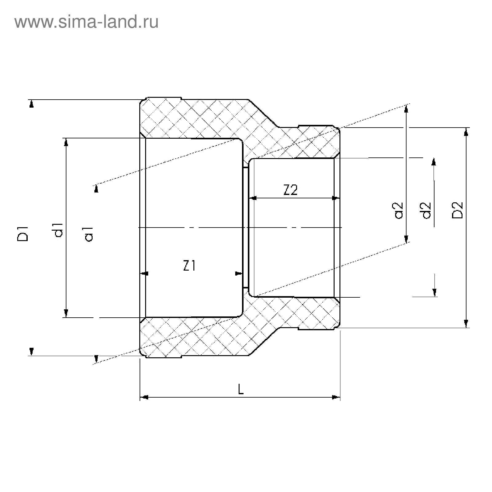 Чертеж переходной муфты