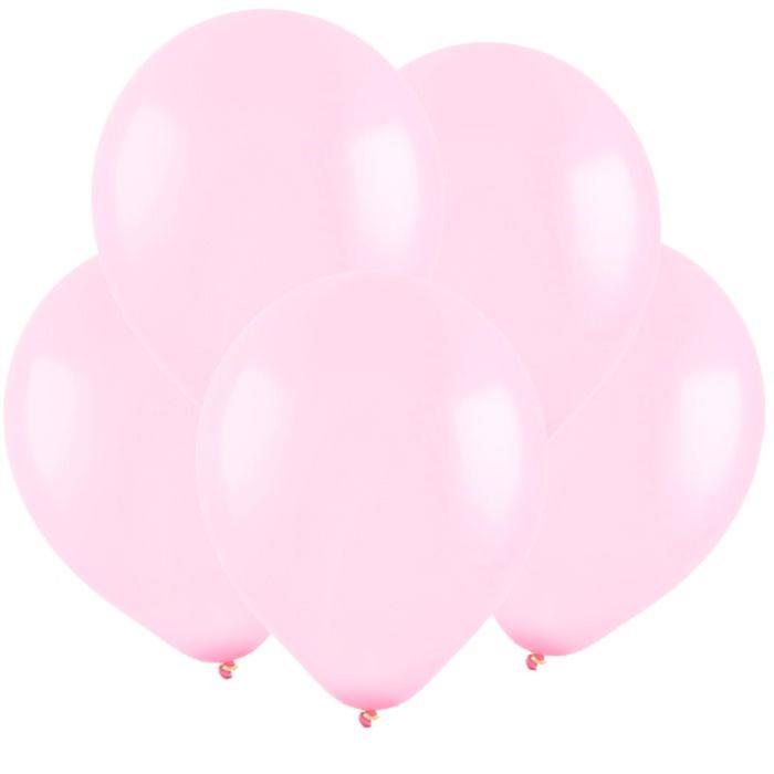 Шар латексный 12", пастель, набор 100 шт., цвет светло-розовый - фото 4696649
