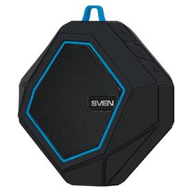 Портативная колонка Sven PS-77 5Вт, FM, AUX, microSD, Bluetooth, 600мАч, черно-синий 5274253