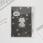 Набор Hello winter: блокнот с чёрными листами и ручка с белыми чернилами - фото 6807164
