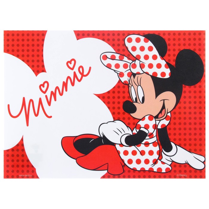 Коврик для лепки "Minnie" Минни Маус, размер 19*29,7 см - фото 127181928