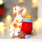 Souvenir Polyresin "Cow with mulled wine"