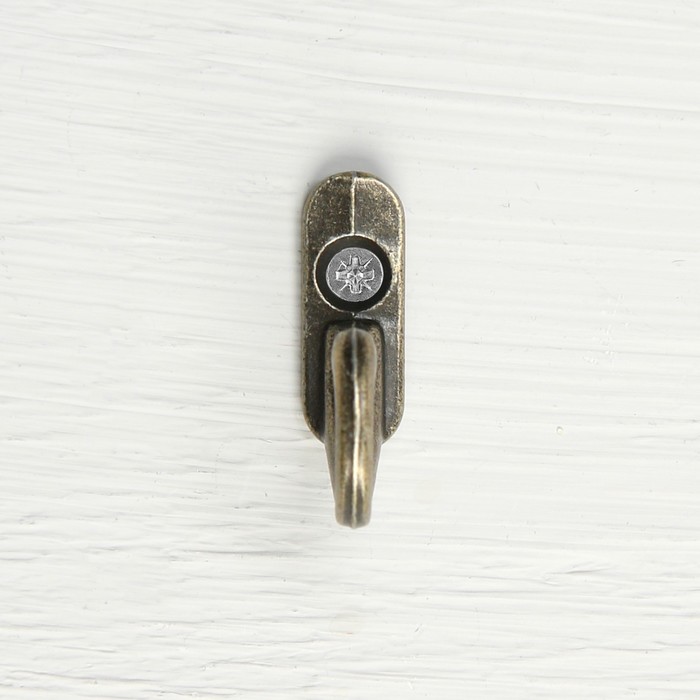 Крючок мебельный TUNDRA VINTAGE 001, цвет бронза, 1 шт.
