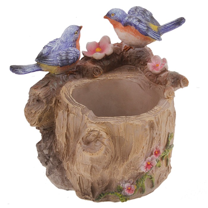 Кашпо полистоун птички. Птица с горшком. Горшок для цветов с птицами. Кашпо для цветов птичка. Кашпо птица.