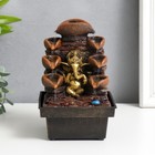 Table fountain from the network "Ganesha at the rock with a waterfall" 18x12x12 cm