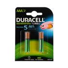 Аккумулятор Duracell, Ni-Mh, AAA, HR03-2BL, 1.2В, 850 мАч, блистер, 2 шт. 5270798 - фото 10995