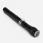 Telescopic flashlight with magnet, lr44 4 PCs, 3 diodes of 0.5 W, 56.5 cm,, mix