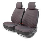 Каркасные накидки Car Performance, 2 шт, алькантара, черный-красный 5137643 - фото 95457