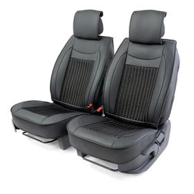 Каркасные накидки на передние сиденья Car Performance, 2 шт, экокожа, чёрый 5137646