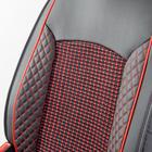 Каркасные накидки на передние сиденья Car Performance, 2 шт, экокож , черно-красный 5137654 Каркасные накидки на передние сиденья Car Performance, 2 шт, экокож , черно-красный 5137654