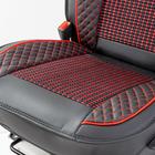 Каркасные накидки на передние сиденья Car Performance, 2 шт, экокож , черно-красный 5137654 Каркасные накидки на передние сиденья Car Performance, 2 шт, экокож , черно-красный 5137654