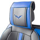 Каркасные 3D накидки Car Performance, 2 шт, экокожа, черный-синий 5137656 Каркасные 3D накидки Car Performance, 2 шт, экокожа, черный-синий 5137656