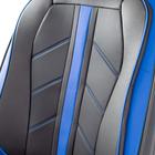 Каркасные 3D накидки Car Performance, 2 шт, экокожа, черный-синий 5137656 Каркасные 3D накидки Car Performance, 2 шт, экокожа, черный-синий 5137656