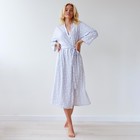 Халат женский KAFTAN "Сердечки", серый,  р.44-46 5092462 - фото 4652928