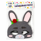 Маска карнавальная «Зайка» фетр - фото 107778980