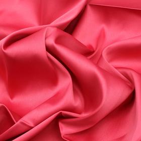 Ткань плательная сатин «Русский», гладкокрашенная, стрейч, ширина 150 см, цвет розовый