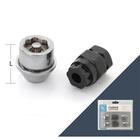 Гайка секретная M12x1,5, 27, конус вращающийся, закрытая, хром, 4 шт +2 ключа 5295791 - фото 95549