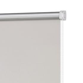 Рулонная штора блэкаут «Плайн», 70х160 см, цвет морозный серый