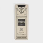 Пакет ламинированный под бутылку «Подарок», 13 x 35 x 10 см 5035735