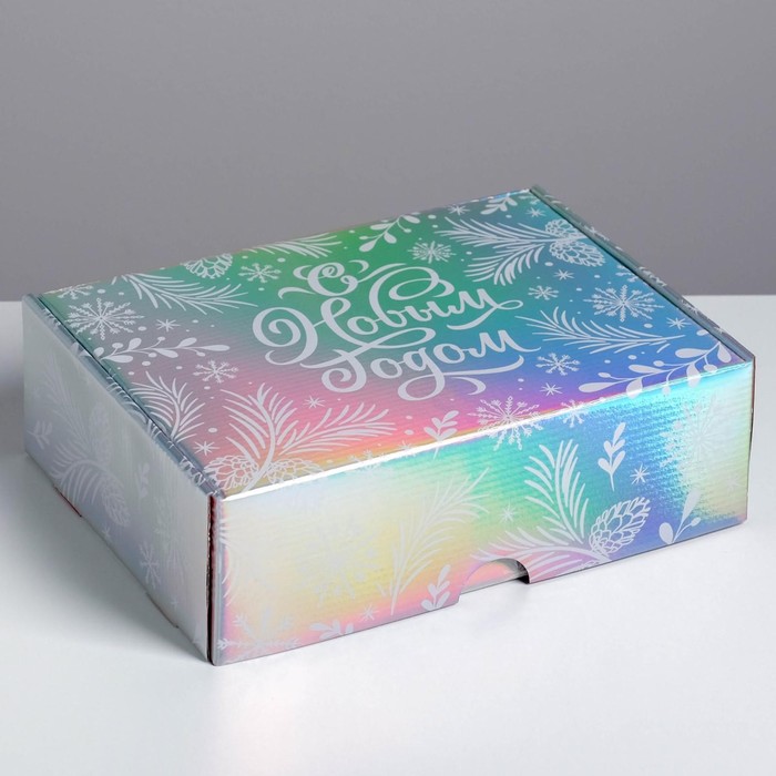 Складная коробка «С Новым годом», 30,5 × 22 × 9,5 см