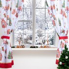 Комплект штор для кухни с подхватами «Новогодняя сказка» 145х180см-2 шт., габардин - фото 669356