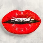 Wall clock "Lips", smooth running