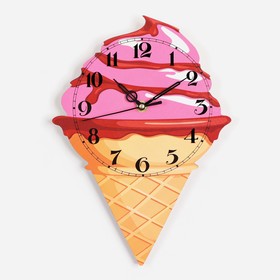 Часы настенные "Мороженое-рожок", дискретный ход, 32 х 23