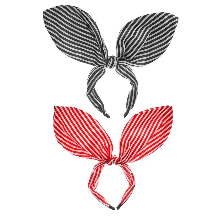 Карнавальный ободок «Полосатые ушки», цвета МИКС