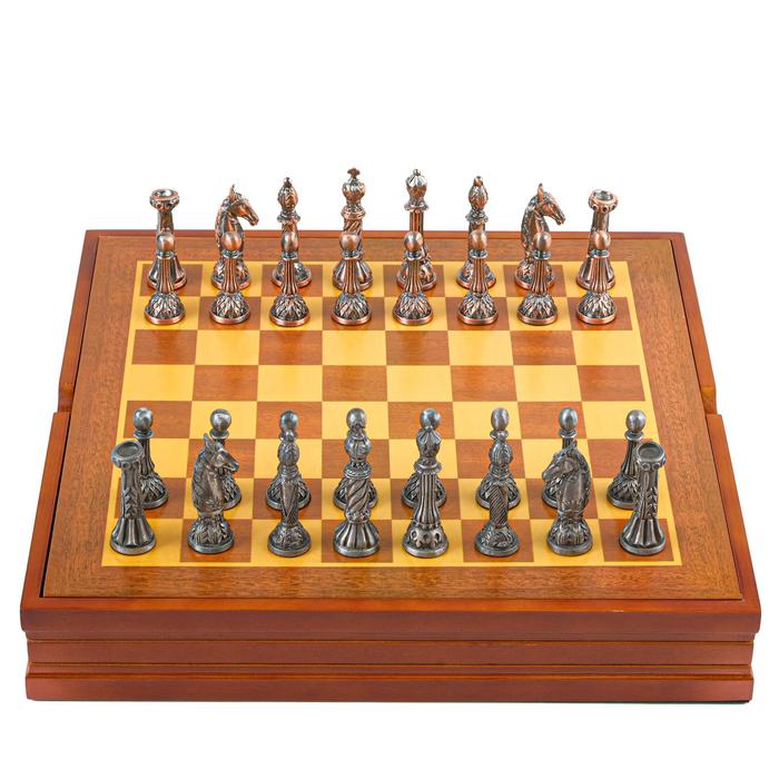 Шахматы сувенирные, "Классика" h короля=7.8 см, h пешки=5.4 см. d=2 см, 36 х 36 см - фото 8709418