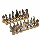 Шахматные фигуры "Отечественная война", h короля-8 см, h пешки-6 см, d-2.5 см - фото 752435