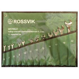 Набор ключей комбинированных ROSSVIK ЕК000013061, 6-22 мм, 12 штук 5290816