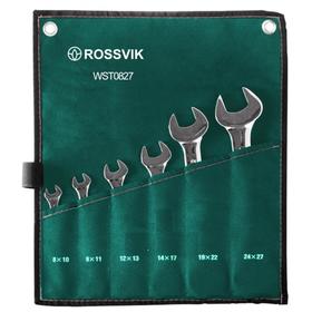 Набор ключей рожковых ROSSVIK ЕК000013062, 8-27 мм, 6 штук 5290819