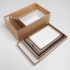 Набор подарочных крафтовых коробок 5 в 1 «Для тебя», 32,5 х 20 х 12,5 - 22 х 14 х 8,5 см 4611596