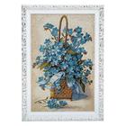 Tapestry painting "Bouquet in a basket" 28x38 cm Tapestry painting "Bouquet in a basket" 28x38 cm