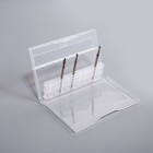 Organizer for milling cutters straight-10 otd 8.5*5.5 cm transparent QF