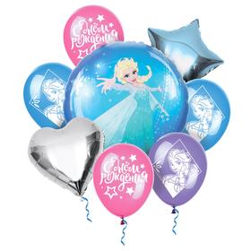 Воздушные шары, набор "Холодное сердце. С Днем Рождения", Disney