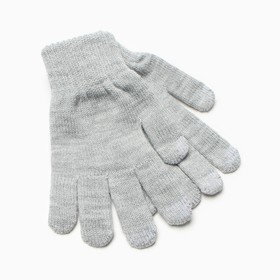Перчатки женские, цвет светло серый, размер 18