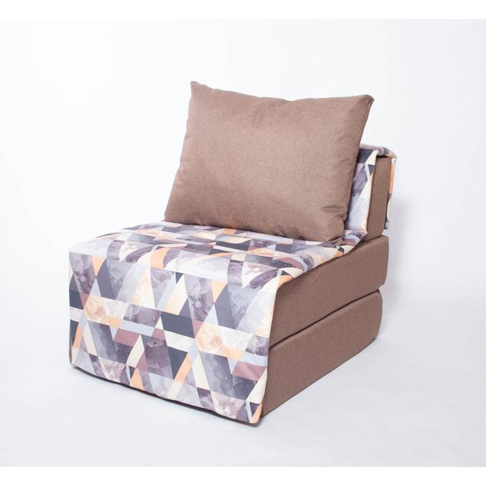 Кресло - кровать бескаркасное «Харви» с накидкой-матрасиком, размер 75 x 100 x 90 см, цвет коричневый - фото 127185902